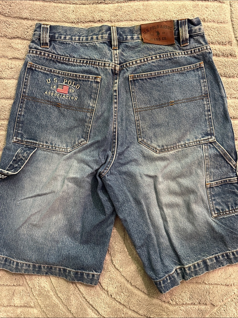 U.S. Polo Assoc Men's Light Blue Denim Jean Shorts - Picture 8 of 8